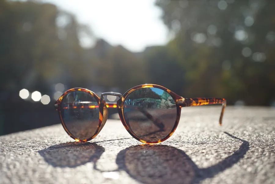 Lentes de sol redondos carey